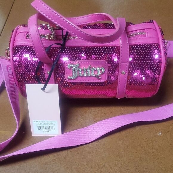 Juicy Couture Pink Sequin Women's Bag - Picture 1 of 3